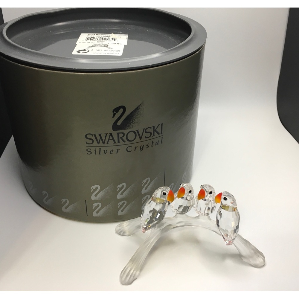Swarovski Crystal Baby Lovebirds
